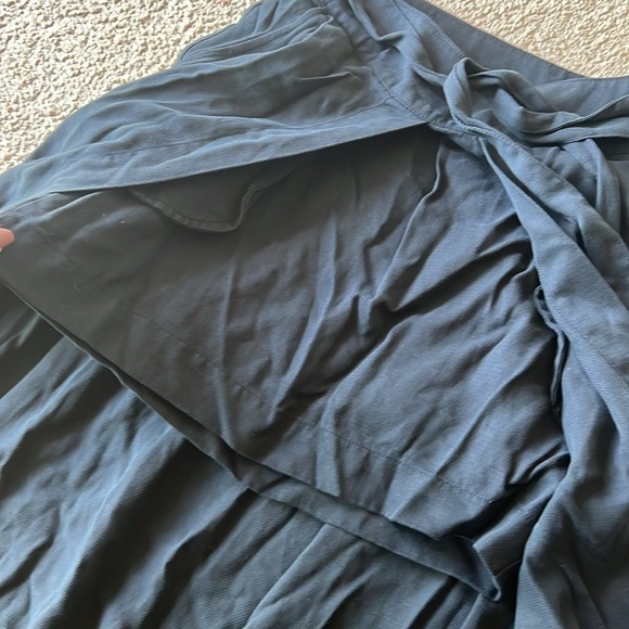 Free People Black Mini to Maxi Faux Wrap Skirt - Picture 8 of 9